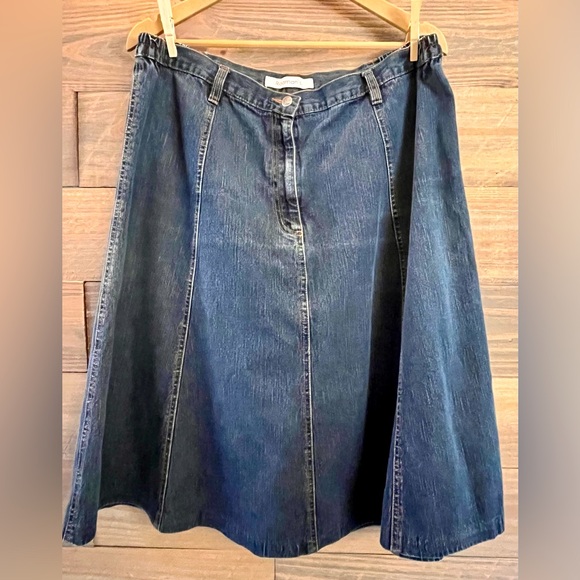 ROAMAN'S FALL DENIM A-LINE SKIRT 16W - Picture 1 of 9